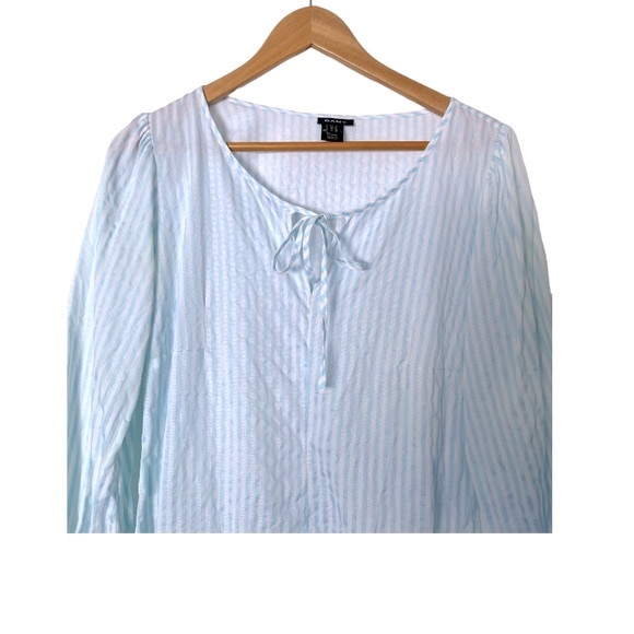 Gant Stripe L/S Tunic w Front And Sleeve Tie Detail. - Picture 5 of 9